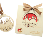 Kartki świąteczne z życzeniami z logo